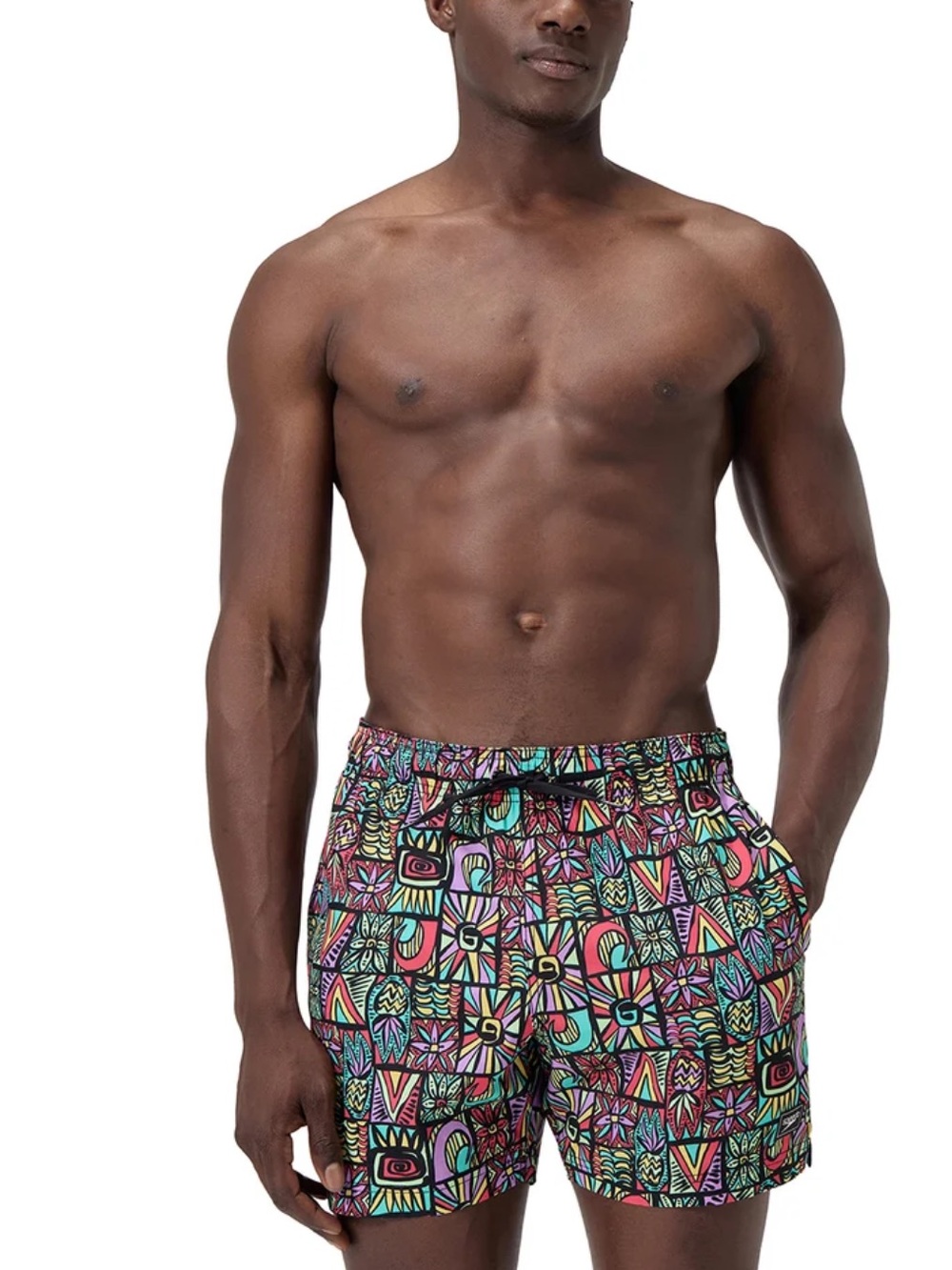 Speedo 4-Way Flex Hydro Square Leg Neon Violet Volley 16” Men’s Short Small